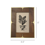 Frame Wood & Brass 4x6