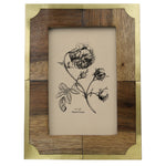 Frame Teak & Brass 4x6