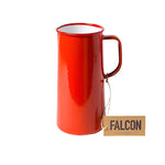 Falcon Enamel 3 Pint Jug with classic design and durable construction, perfect for serving large quantities of drinks. Pillar Red