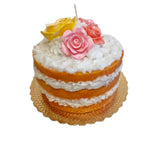 Candle Romantic Cake - 6.5"h x 8.5"w