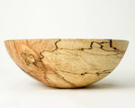 18" SPALTED MAPLE ROUND BOWL