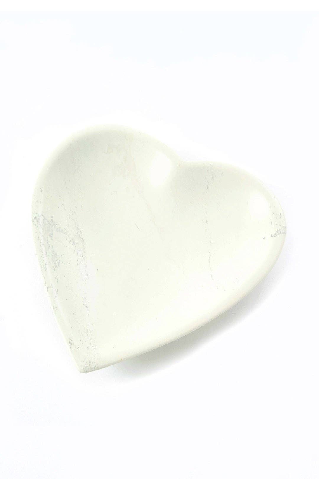 Dish Natural Soapstone Heart