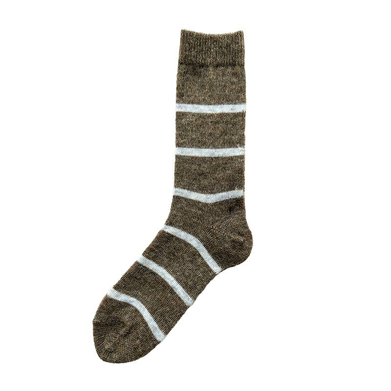 Socks Mohair/Wool Border Socks