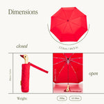 Umbrella Red Compact Eco-Friendly Original Duckhead