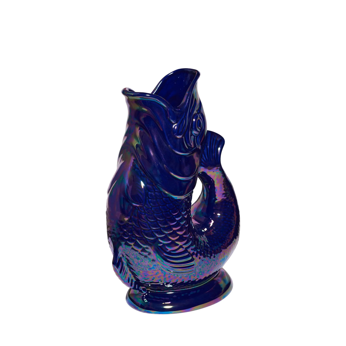 Cobalt Blue Gluggle Jug