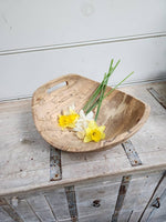 15" SPALTED HARVEST BOWL W/ HANDLES