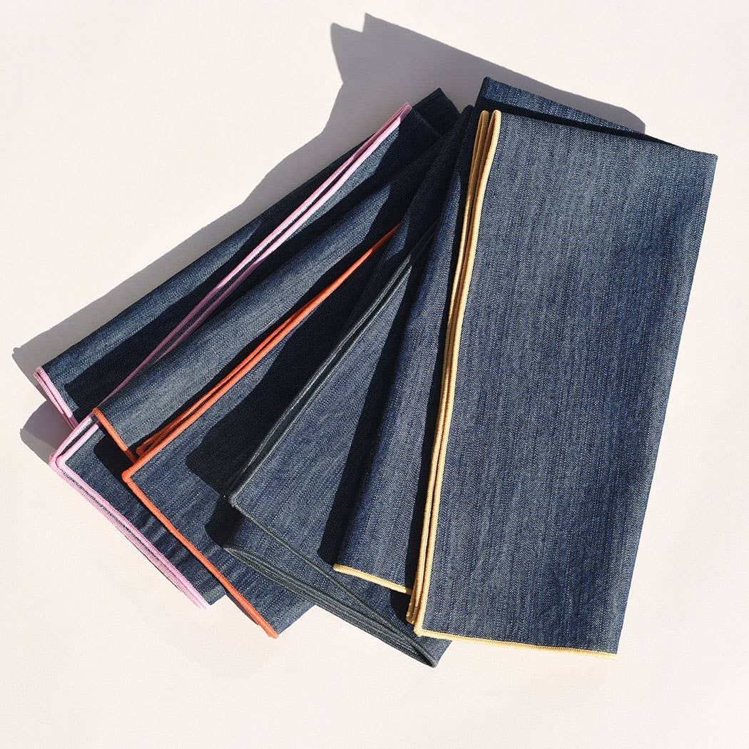 Napkins Rainbow Denim | Set of 4