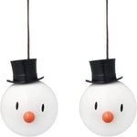 Hoptimist Holiday Snowman Ornament - set of 2