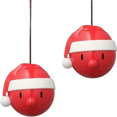 Hoptimist Holiday Santa Ornament - set of 2