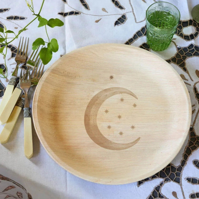 Plates Compostable: Moon & Stars