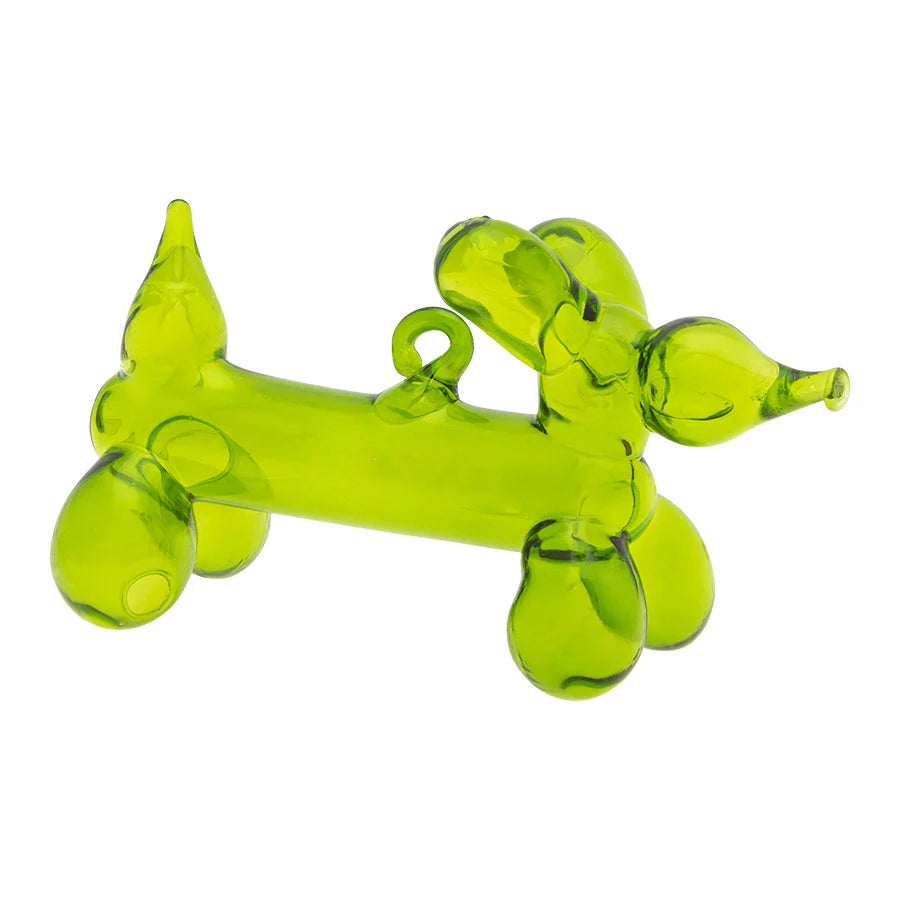 Translucent Green Balloon Dog