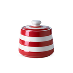 Sugar Bowl Cornishware w/lid - Red