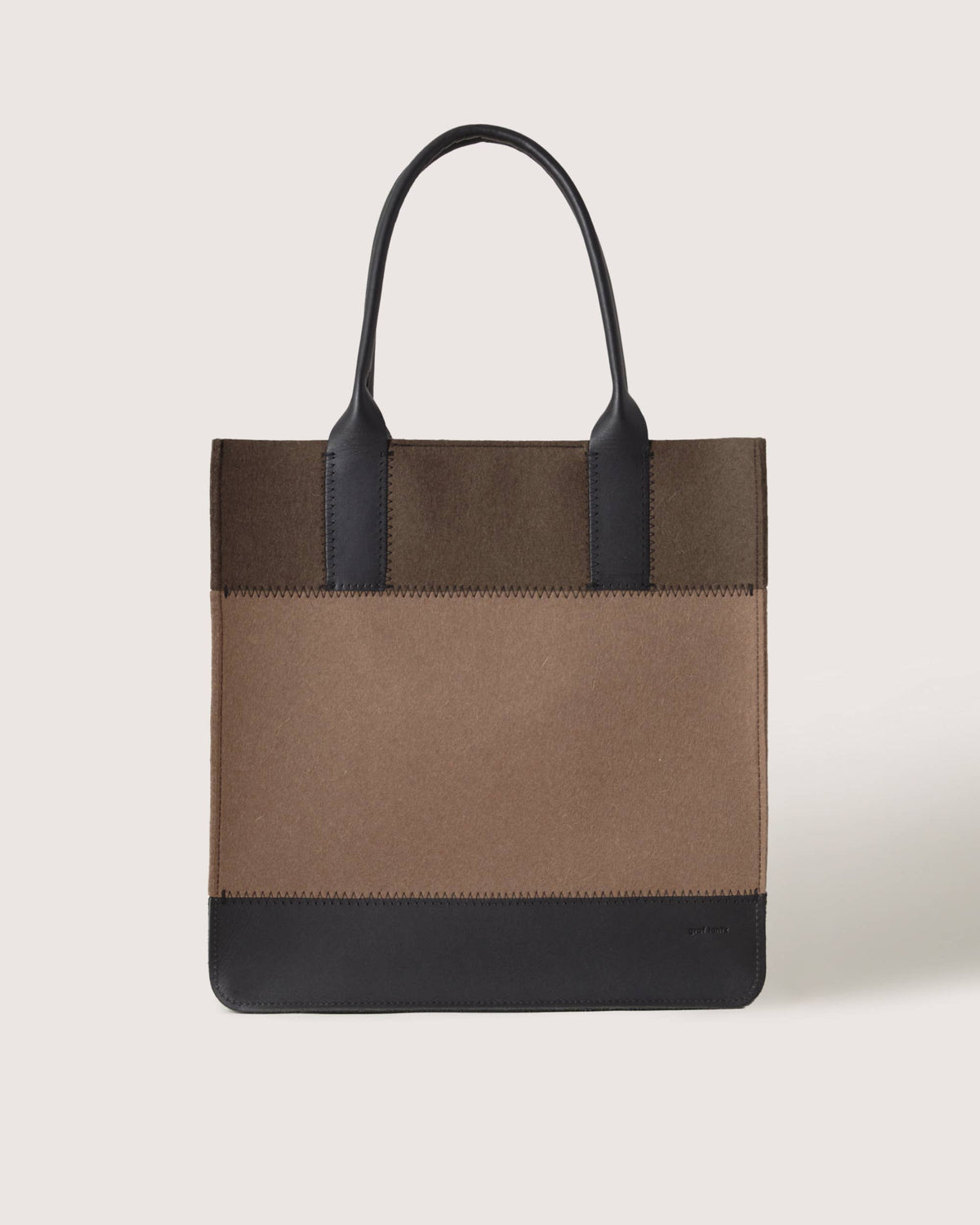 Jaunt Merino Wool Tote - Cumin / Tobacco Black