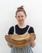 18" SPALTED MAPLE OVAL BOWL