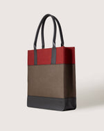 Jaunt Merino Wool Tote - Tobacco / Cherry Black