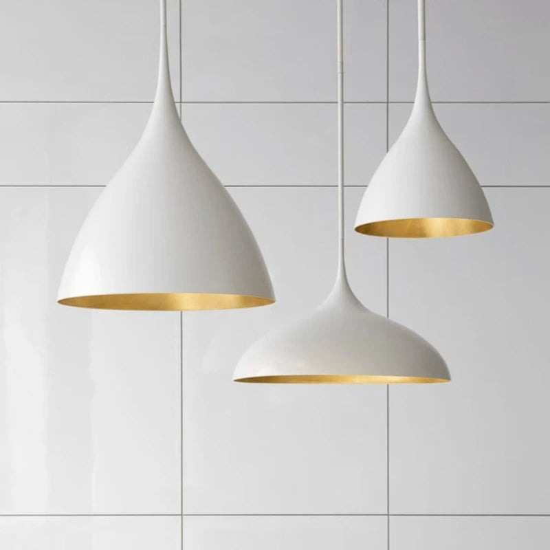 Agnes Pendant: Plaster White
