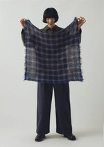 Scarf Reading Check Wool