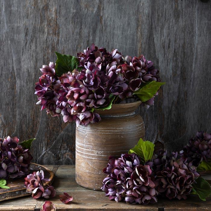 Artificial Hydrangea Damson
