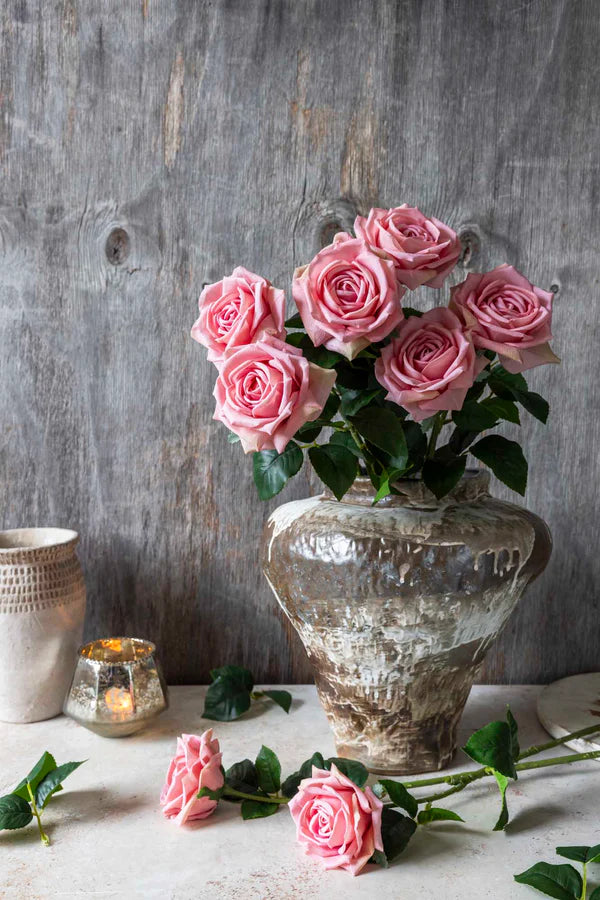 Flowers Artificial Rose Peach