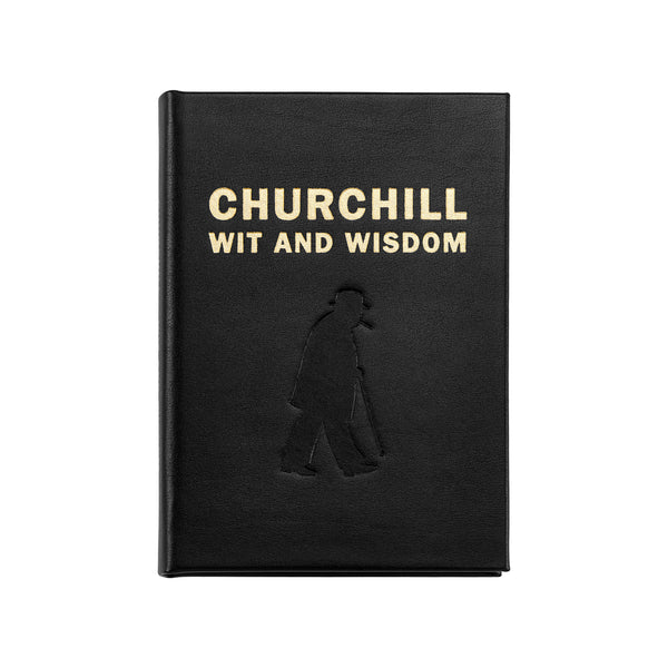 Book Churchill Wit and Wisdom Leather Bound