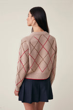 Sweater Cardigan Auguste Arlequin Cord M