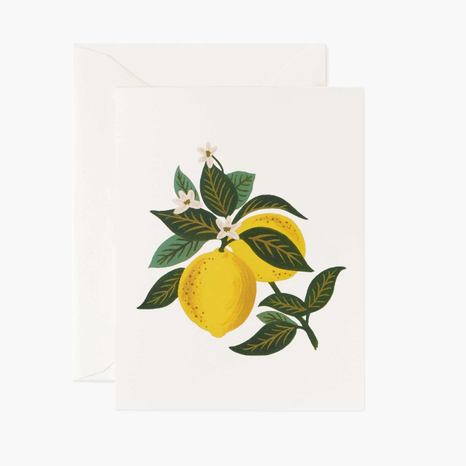 Card Lemon Blossom Greeting