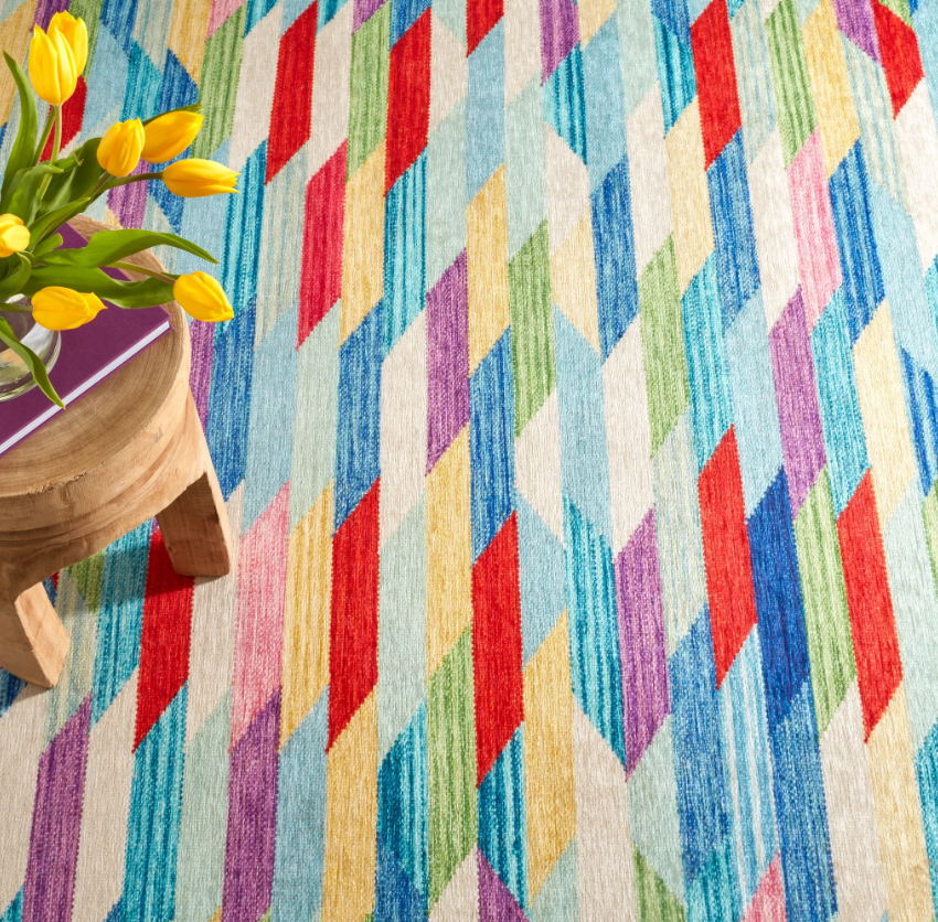 Washable Rug: Hotline Multi