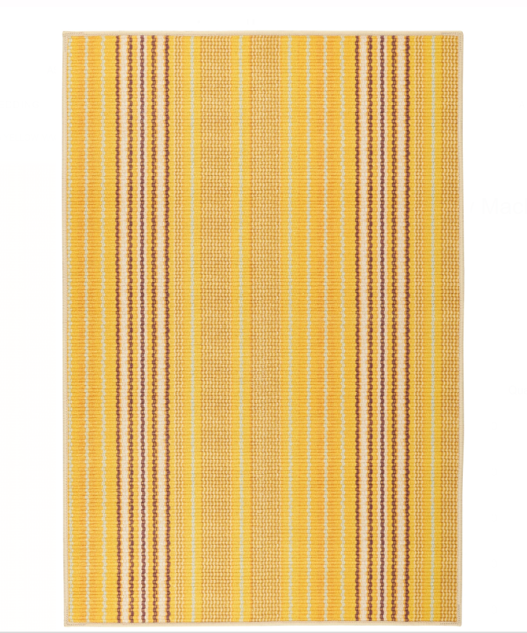 Washable Rug: Sunflower Ticking