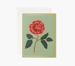 Card Scarlet Rose Greeting