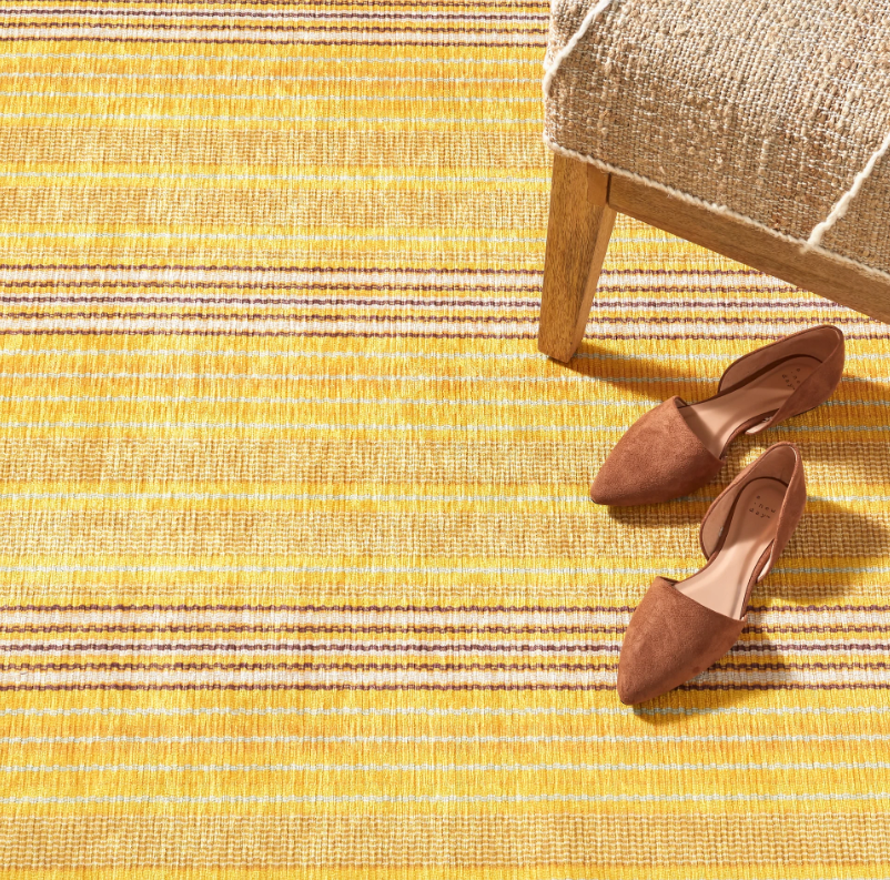 Washable Rug: Sunflower Ticking
