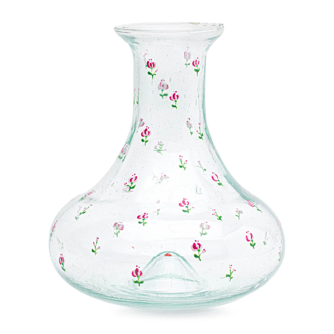 Hand Painted Decanter: Roses