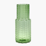 Vase 05 Green Transparent Waves