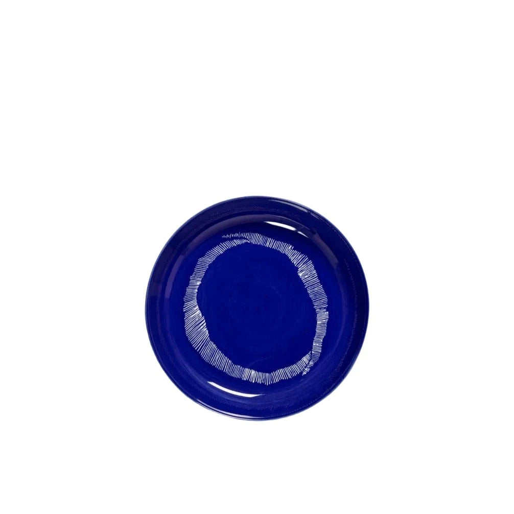 High Plate: Dark Blue - White Stripes