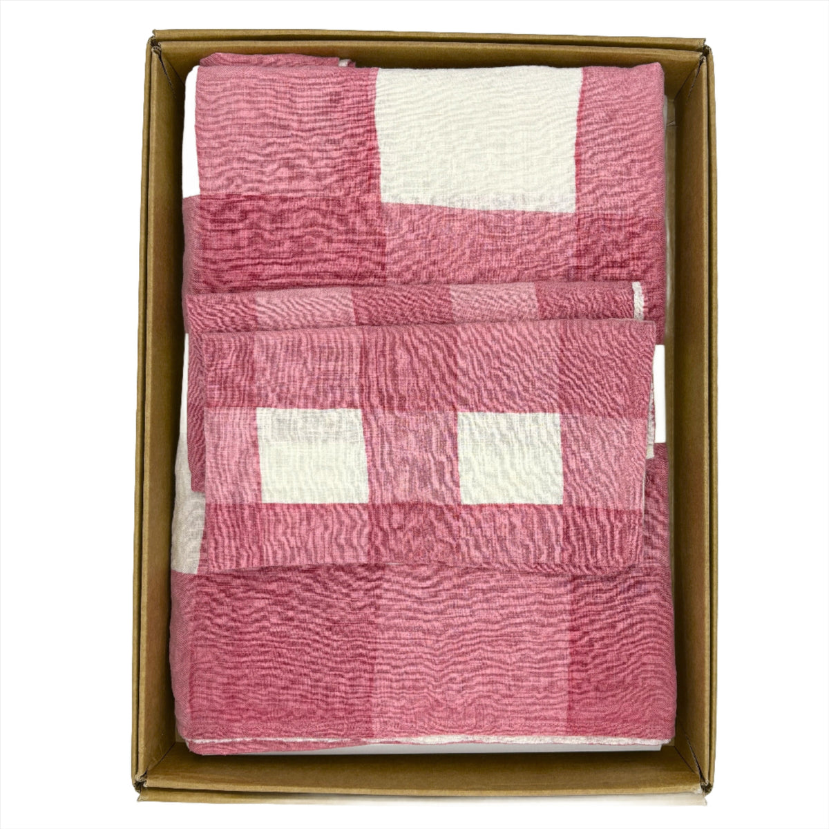 Table Linen Quadrettato Rosa