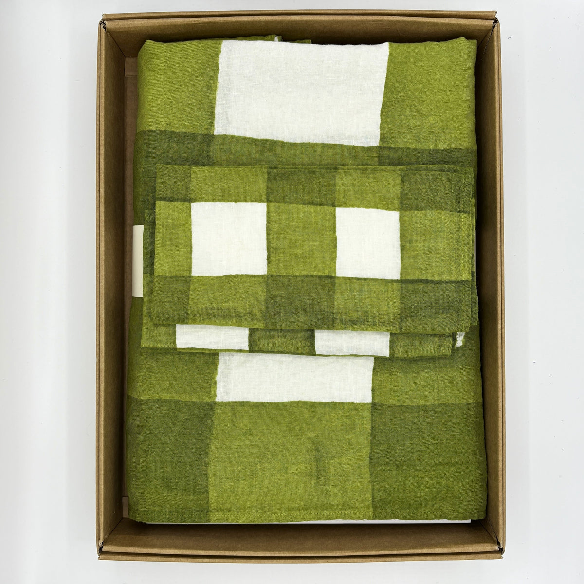 Table Linen: Quadrettato Verde