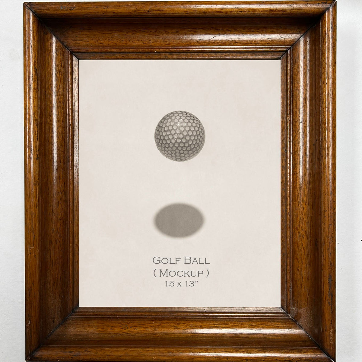 Picture Framed Golf Ball