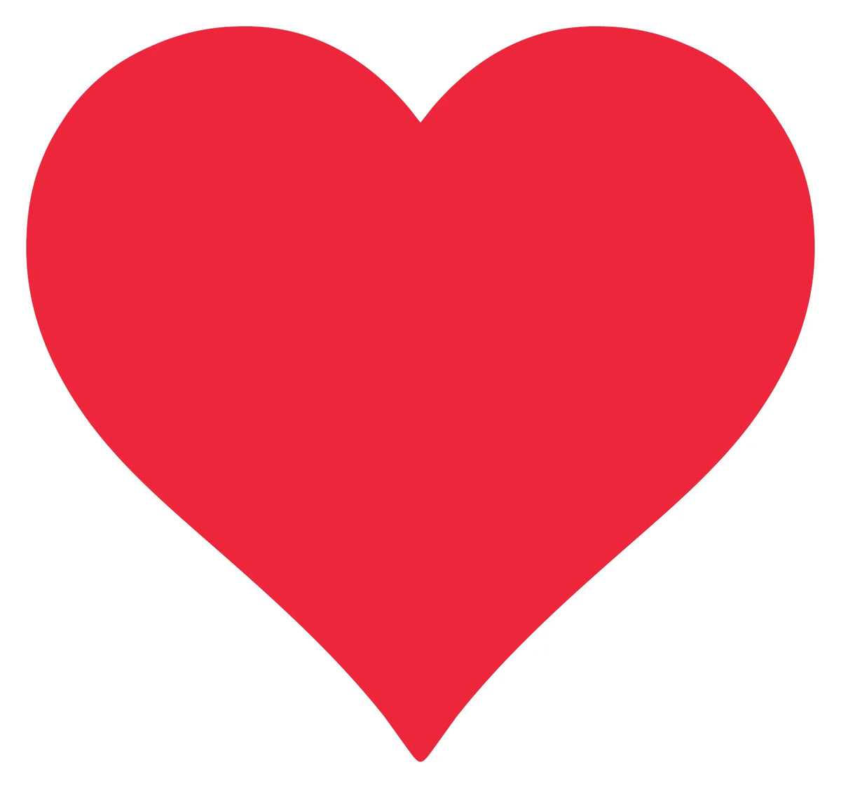 Placemat Paper - Die Cut Red Heart