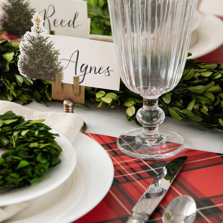 Placemat Paper- Red Plaid
