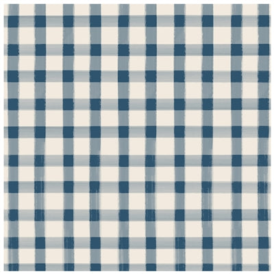 Napkin Cocktail Navy Painted Check