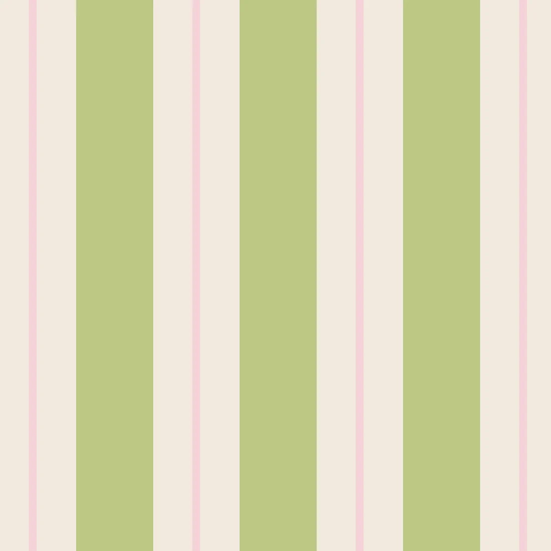 Napkin Cocktail Green/Pink Awning Stripe
