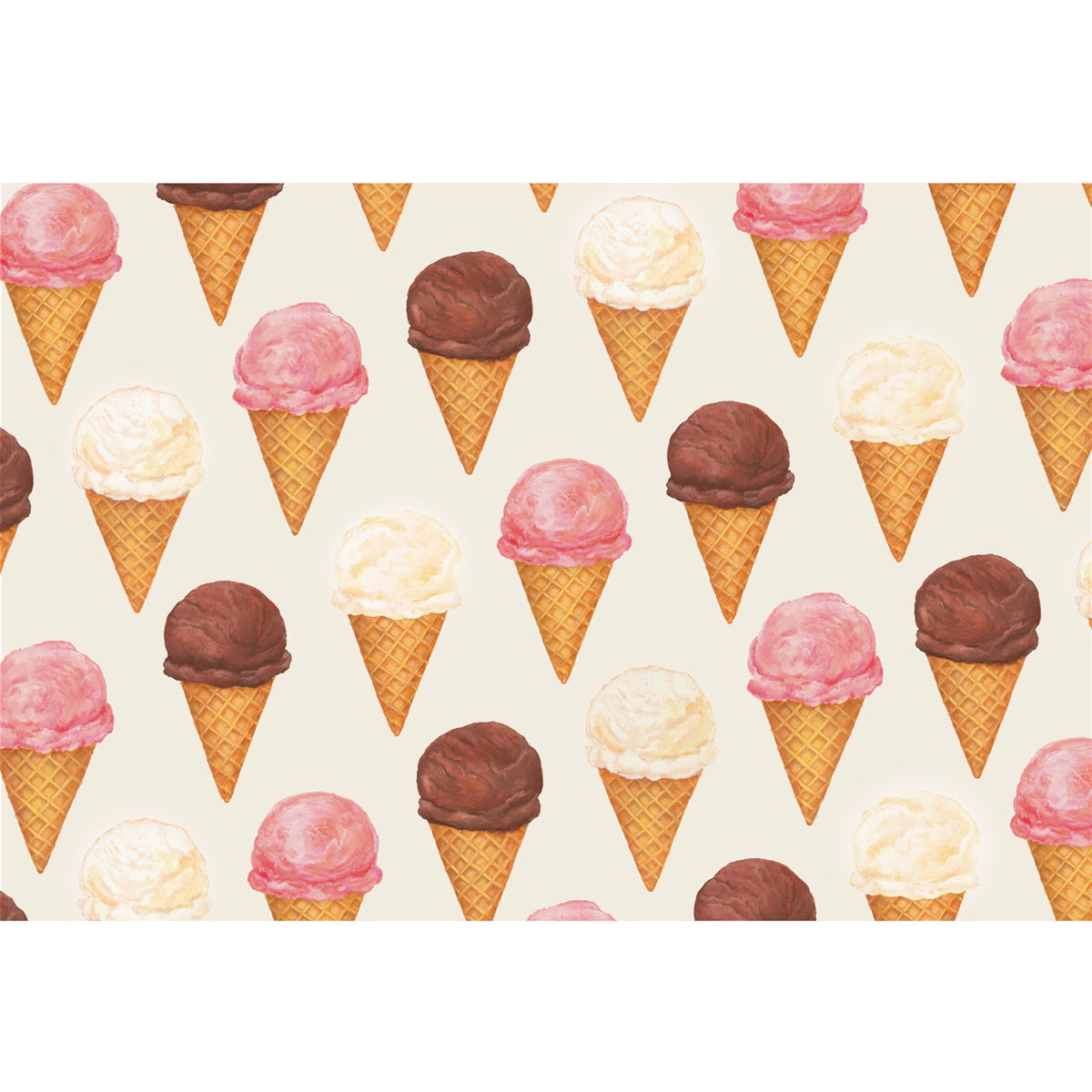 Placemat Paper - Ice Cream Cones