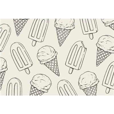 Placemats Coloring Summer Treats