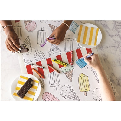 Placemats Coloring Summer Treats