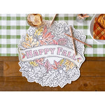 Placemat Paper - Diecut Happy Fall Coloring