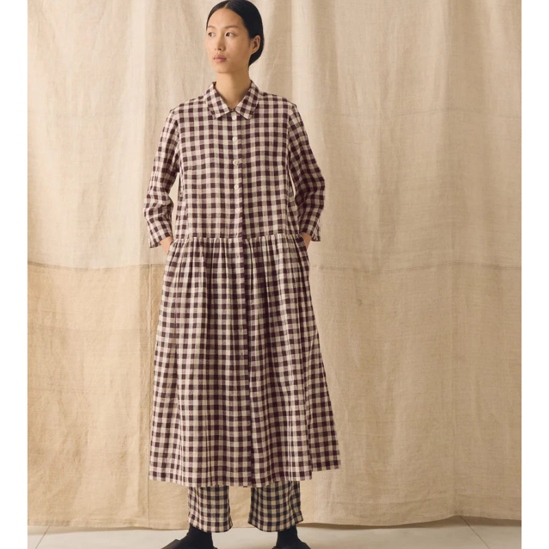Dress Check Linen