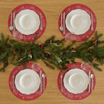 Placemat Martha Stewart 15" Rd Wreath