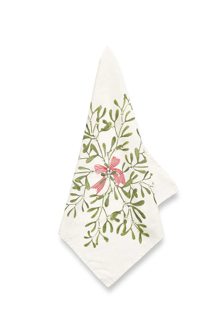 Napkin Mistletoe Kiss