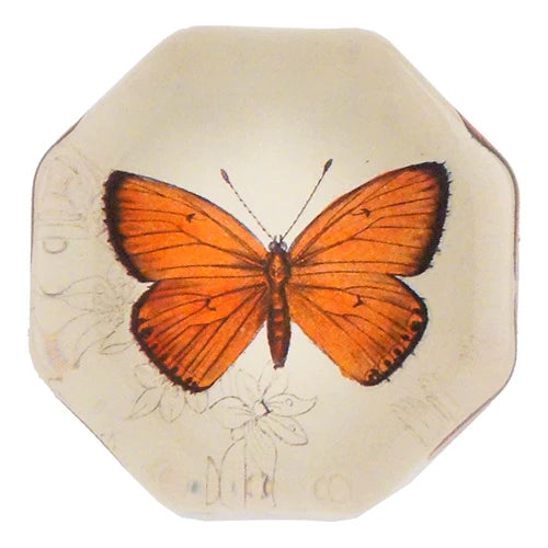 Paperweight Charm Orange Hypothoe