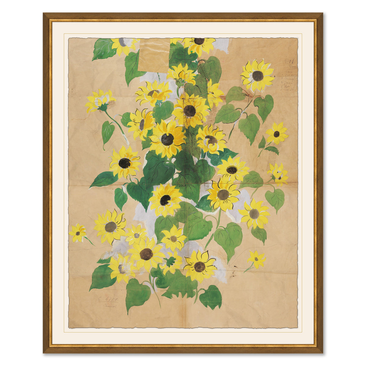 Painting Paule Marrot Sunflowers