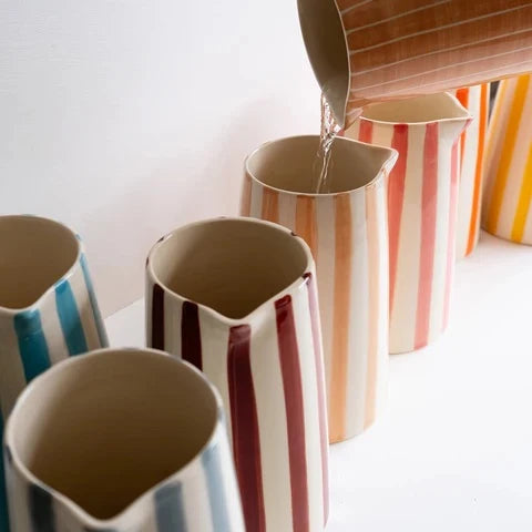 Pitcher Candy Stripe Paprika
